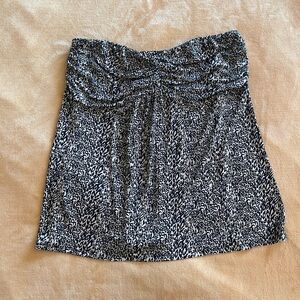 Torrid Black and White Animal Print Top